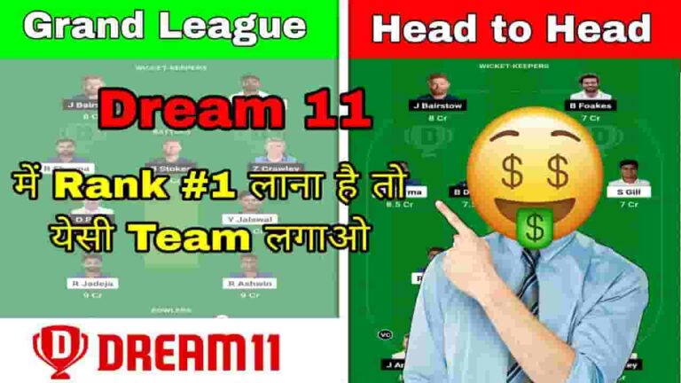 IND vs ENG 3rd Test Match Dream11 Prediction : Match Details, Pitch Report, Playing 11